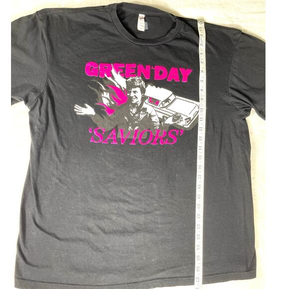 Green Day “Saviors” Graphic T-Shirt Black XL Band Tee - Picture 4 of 6